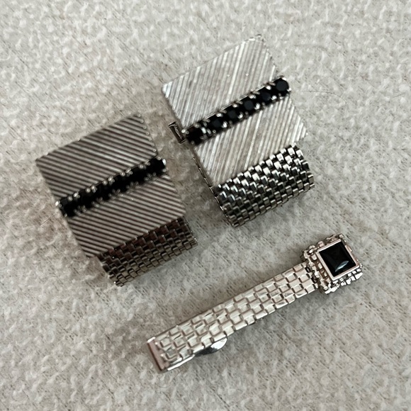 Cuff links & tie pin - Picture 1 of 4